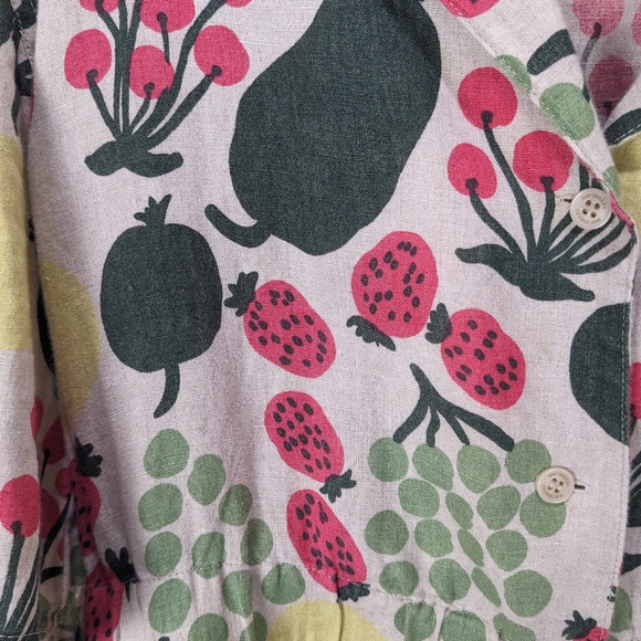 MARIMEKKO Herkku Pieni Tori Linen Dress Size 38 - Picture 10 of 15